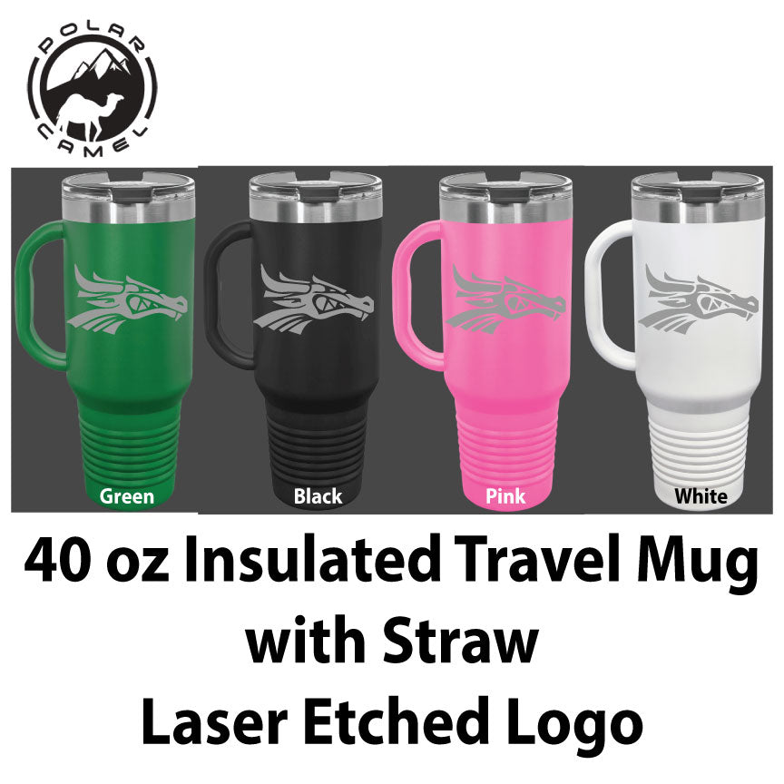 40 oz Travel Mug w/ Straw