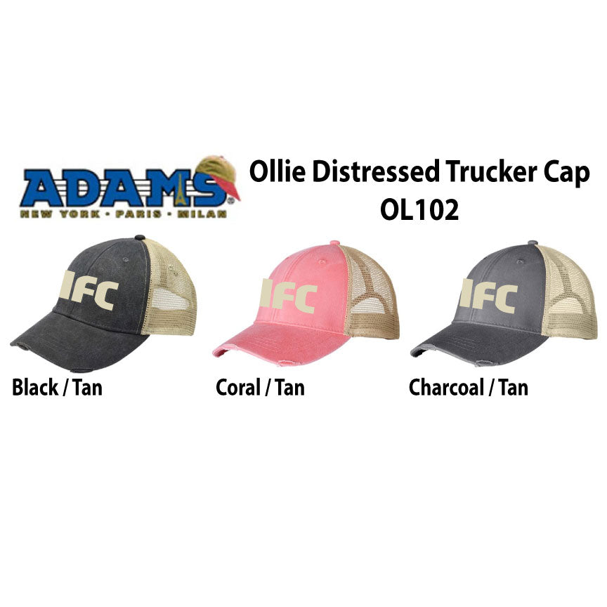 Distressed Unstructured Mesh Back Hat