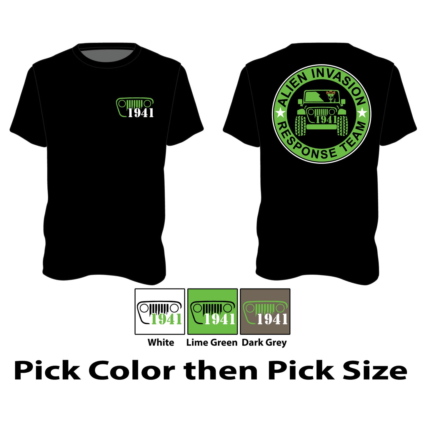 Alien Invasion Response Team - Short Sleeve TShirt