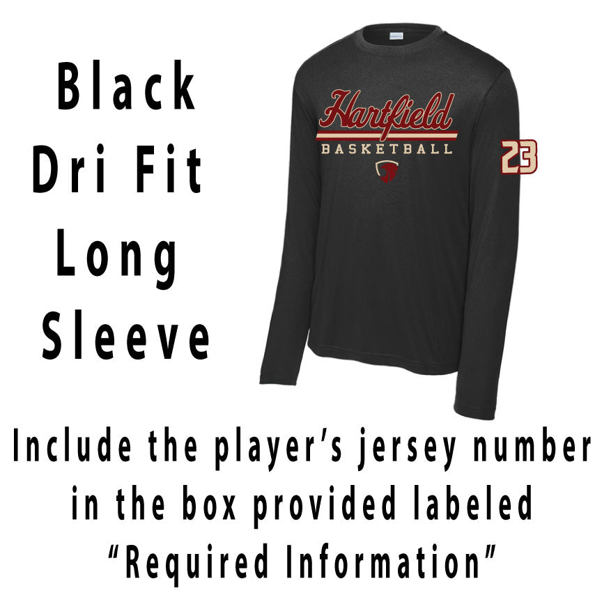 Black Dri Fit Long Sleeve TShirt