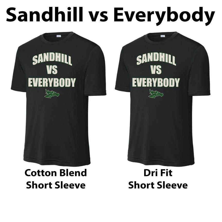 Sandhill vs Everybody - Black Short Sleeve Tshirt