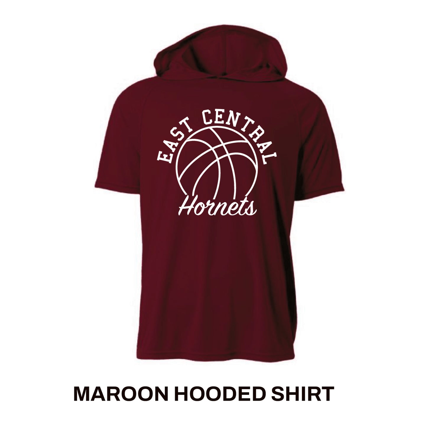 Maroon Hooded Shirt