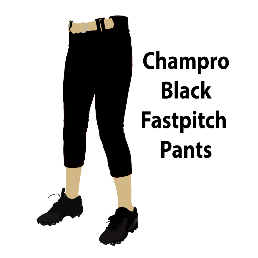 Black Fastpitch Pants