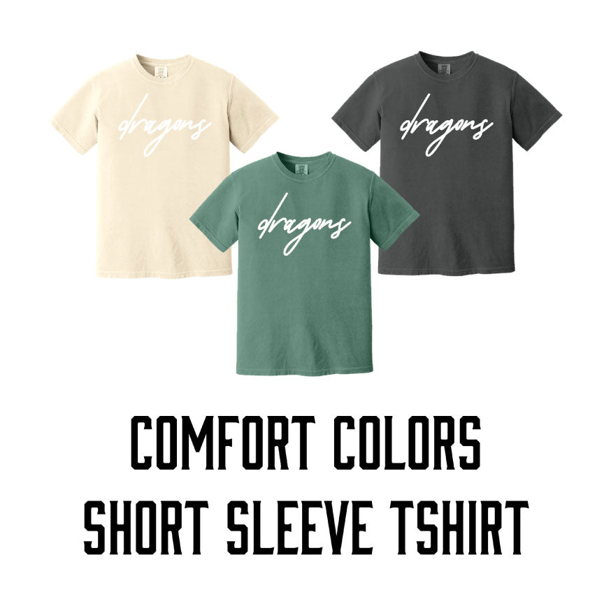 Comfort Colors Short Sleeve TShirt - Dragons Script
