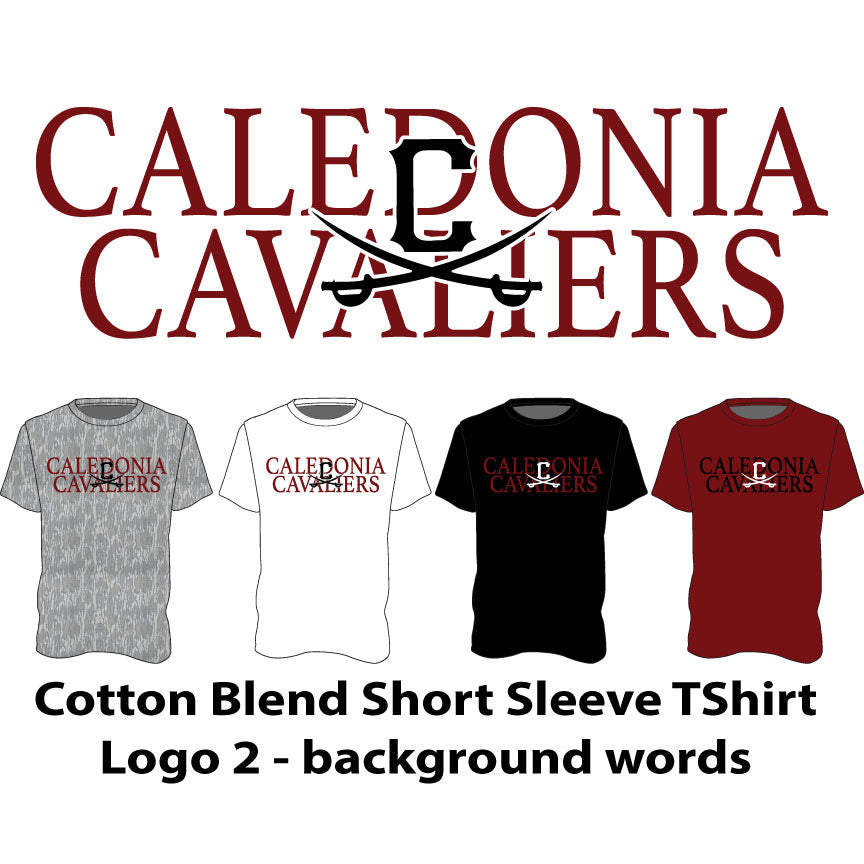 Logo 2 - WORDS LOGO - Cotton Blend Short Sleeve T-Shirt