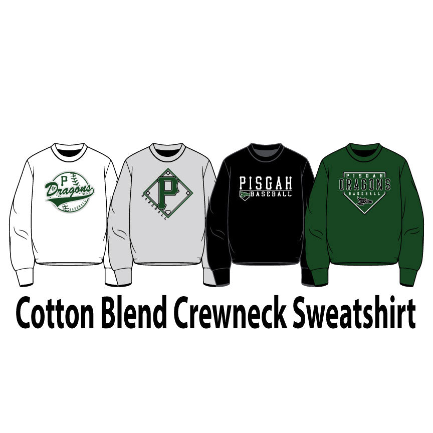 Cotton Blend Crewneck Sweatshirt