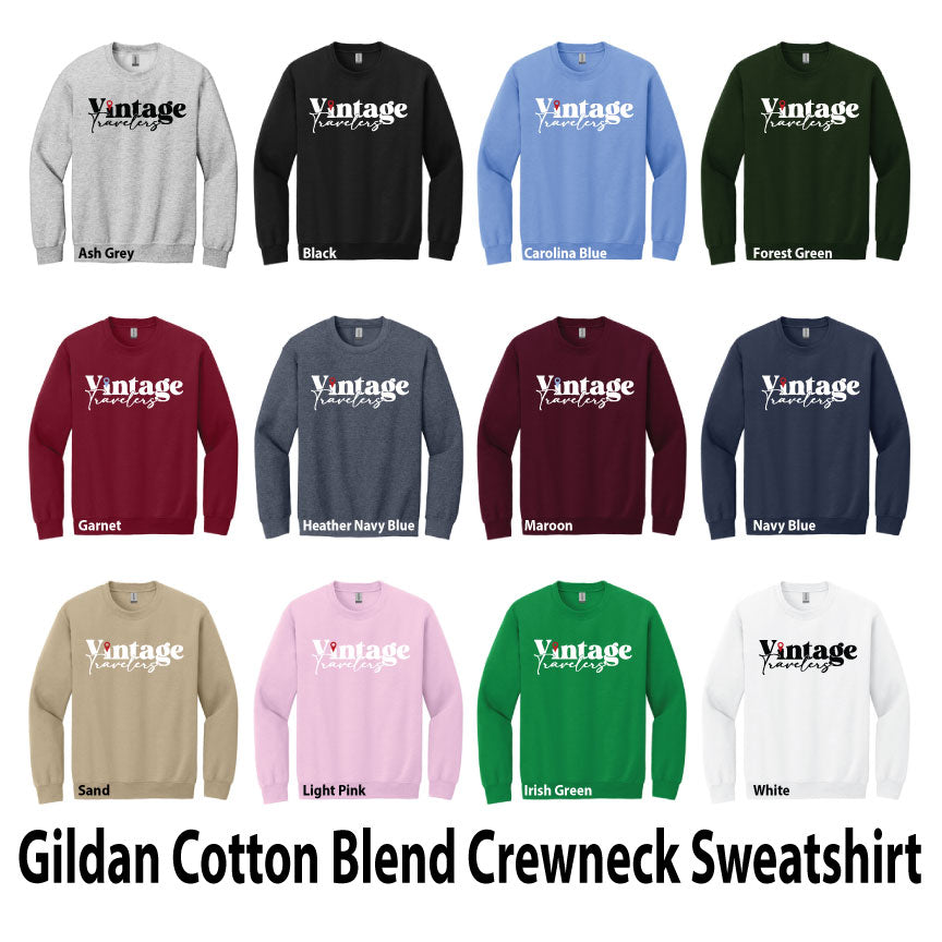 Cotton Blend Crewneck Sweatshirt