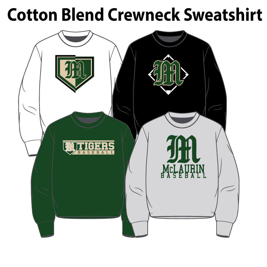 CottonBlend Crewneck Sweatshirt