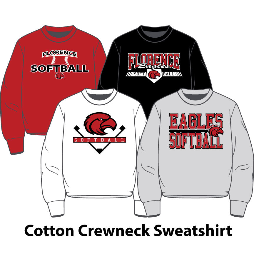 Cotton Blend Crewneck Sweatshirt