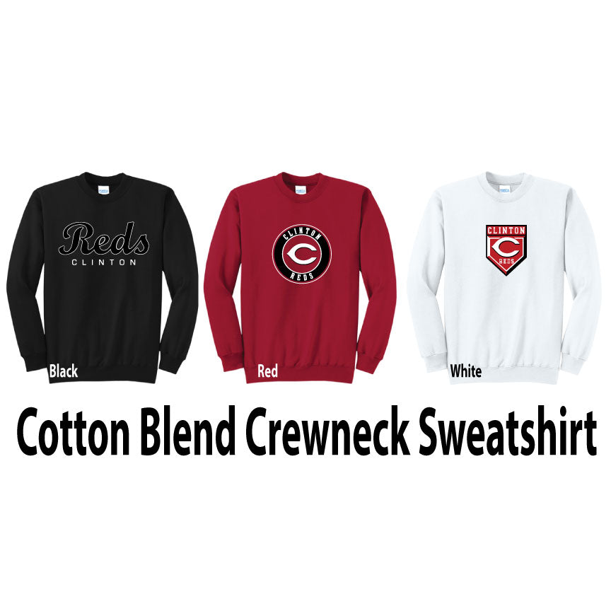 Cotton Blend Crewneck Sweatshirt
