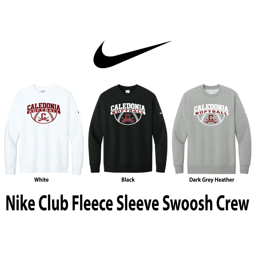 Nike Crewneck Sweatshirt / Caledonia Softball Logo