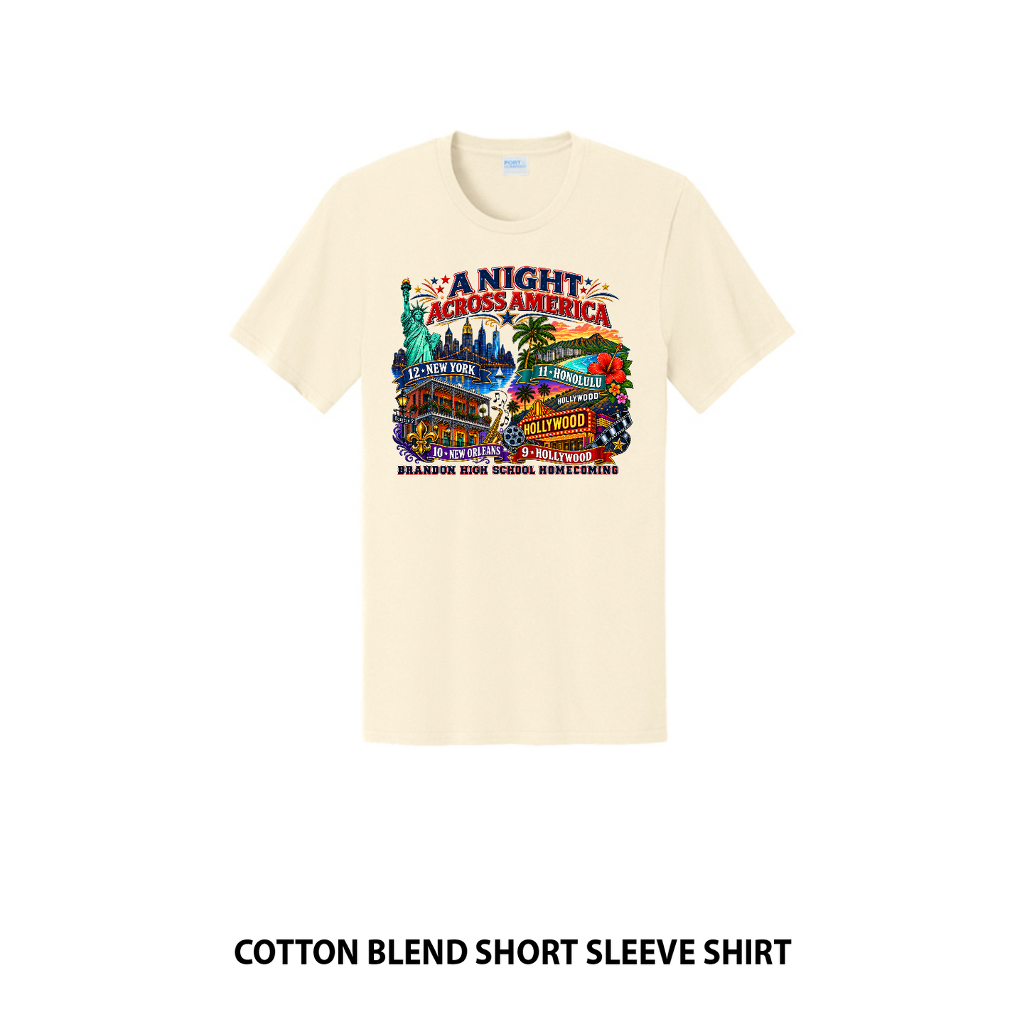 Cotton Blend Short Sleeve Shirt