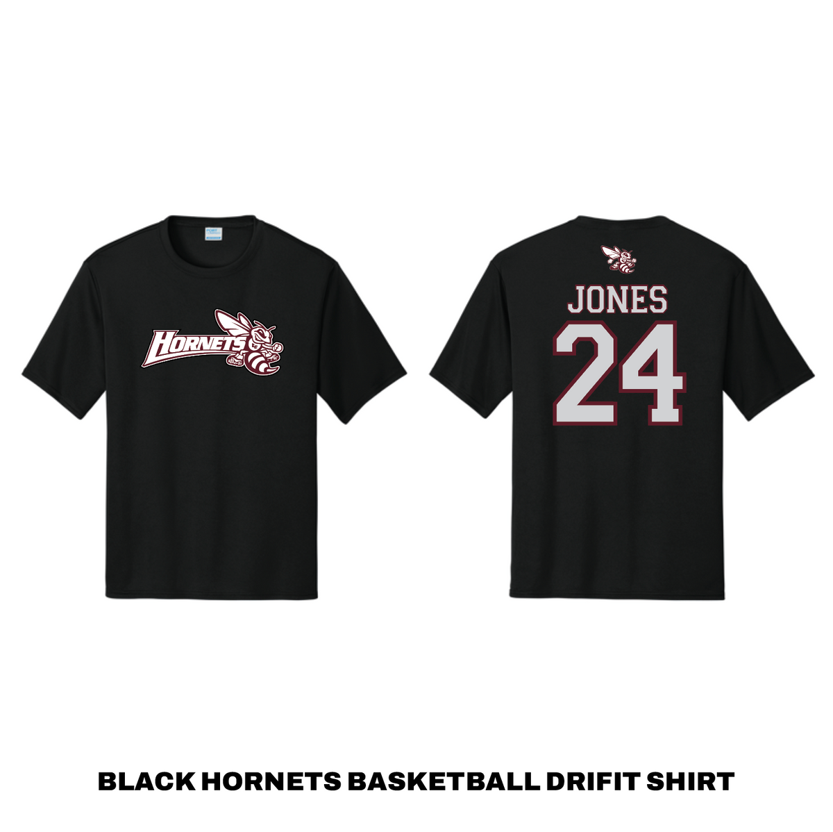 BLACK HORNETS BASKETBALL DRIFIT SHIRT