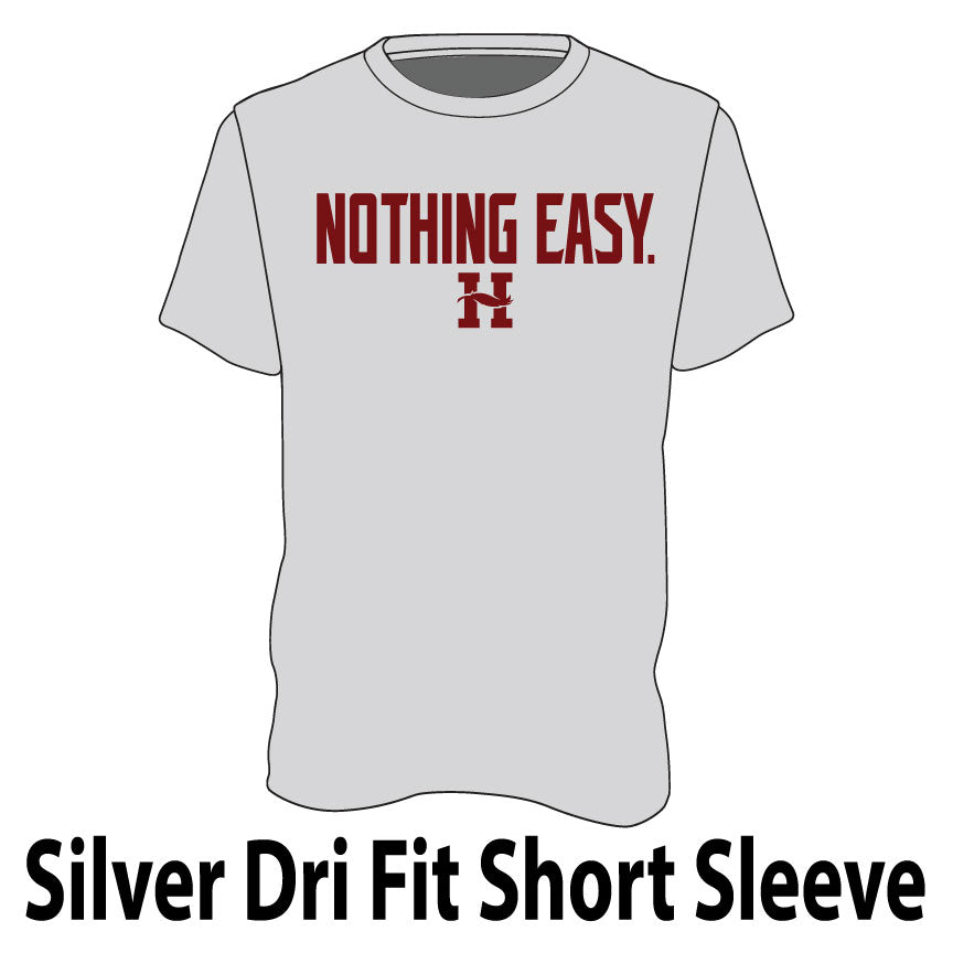 Silver Dri Fit Short Sleeve T-Shirt