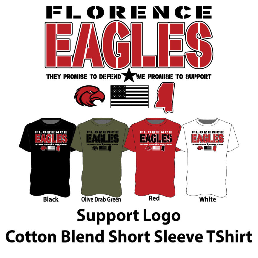 Cotton Blend Short Sleeve TShirt - Support Logo