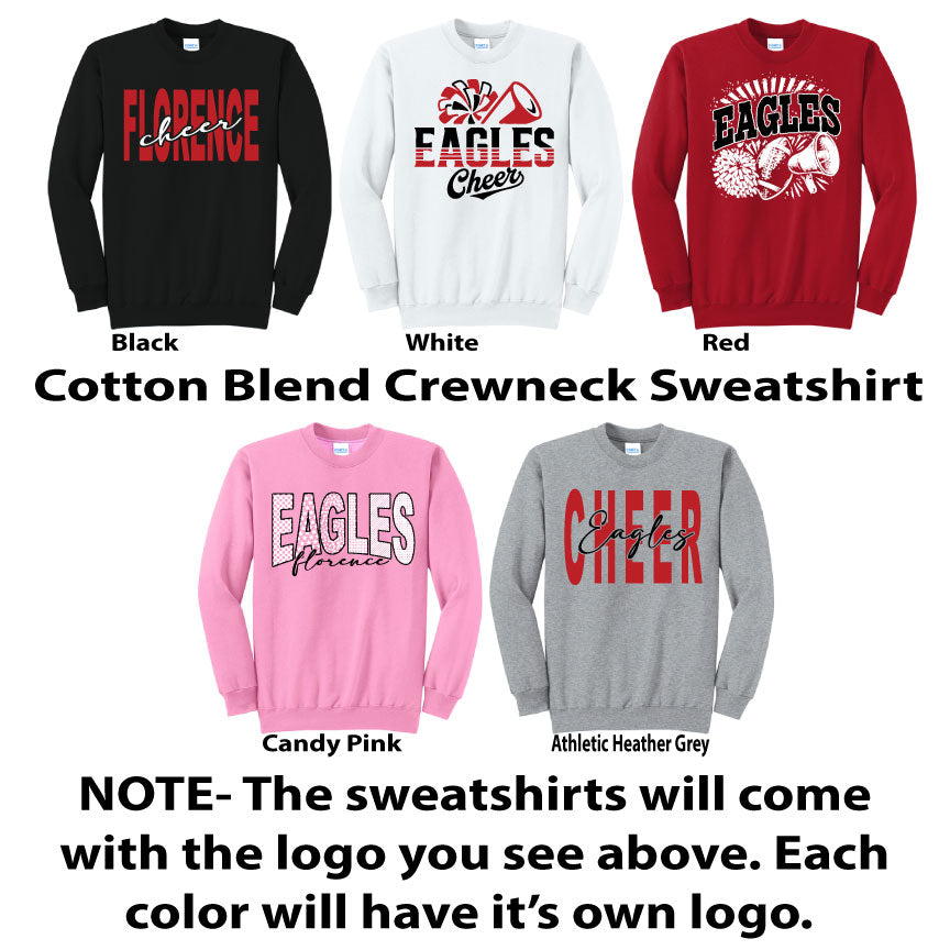 Cotton Blend Crewneck Unisex Sweatshirt