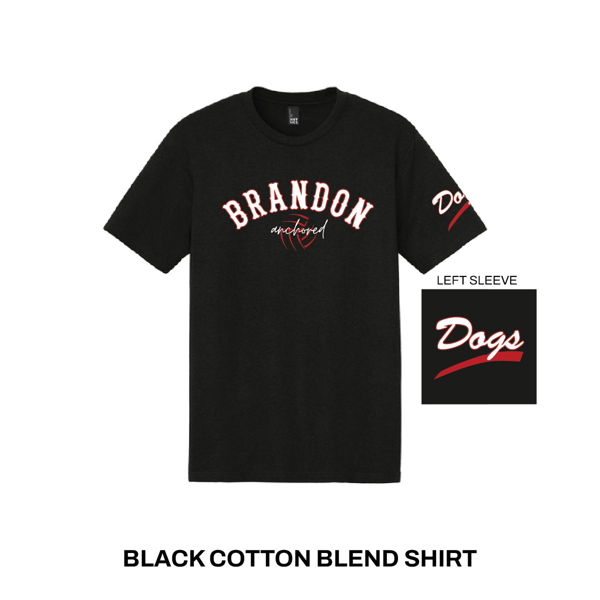 Black Cotton Blend Shirt