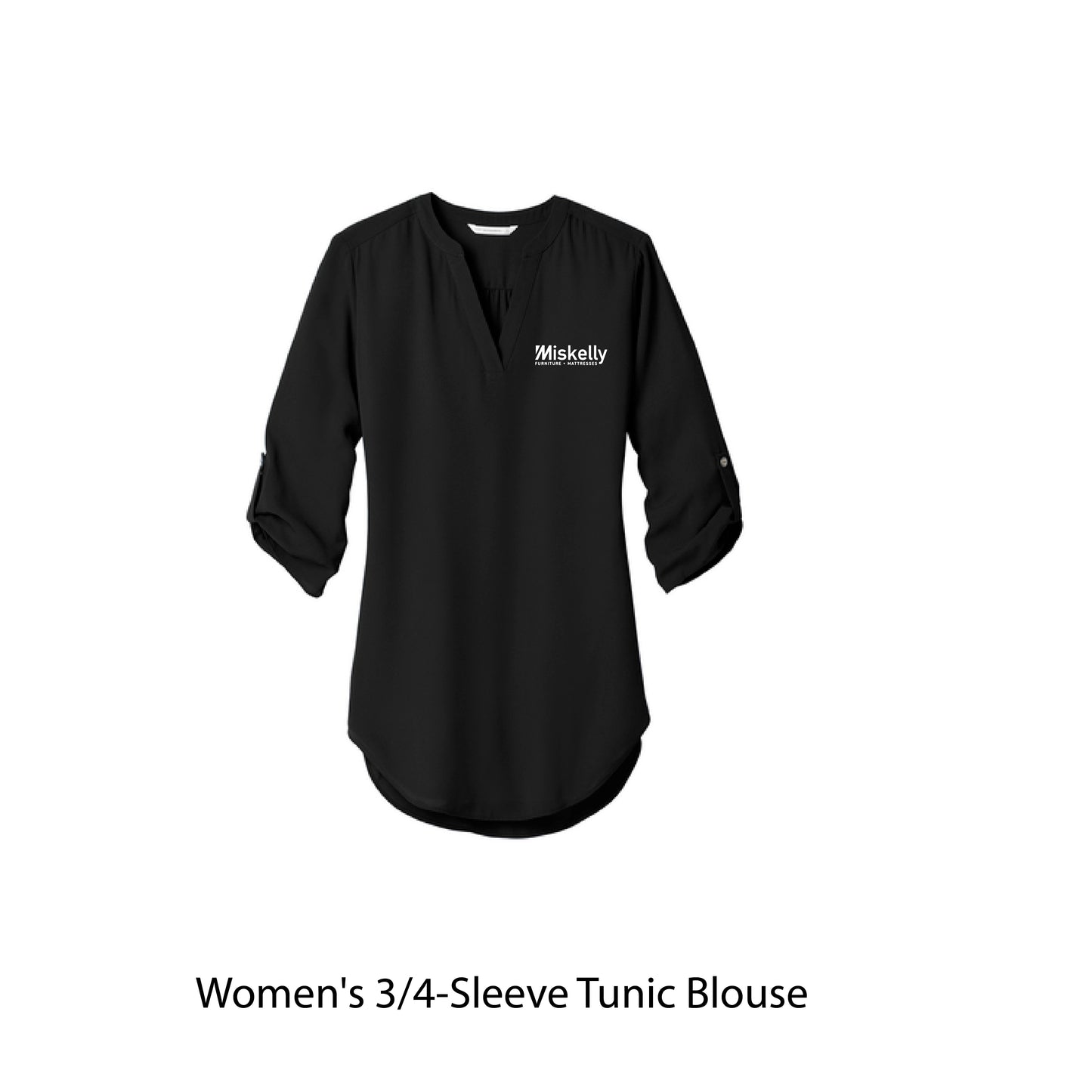 Women's 3/4 Sleeve Tunic Blouse