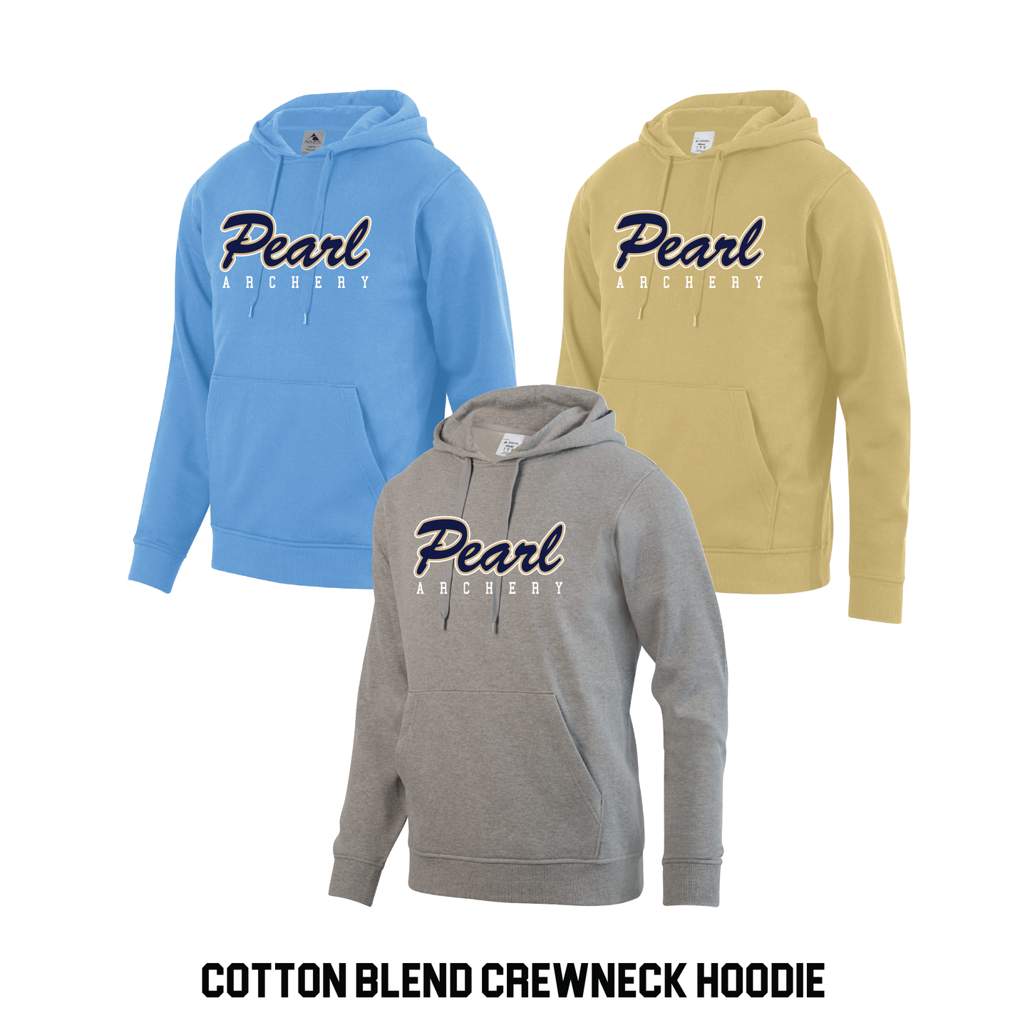 Cotton Blend Crewneck Hoodie