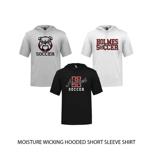 Moisture Wicking Hooded Short Sleeve Shirt