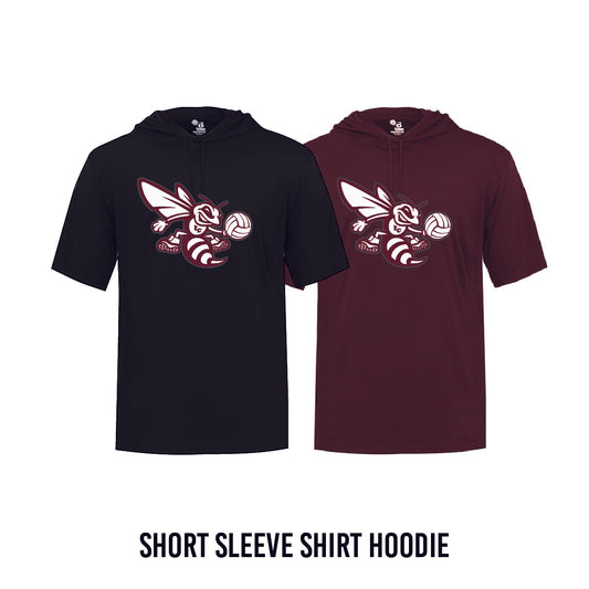 Short Sleeve Shirt Hoodie