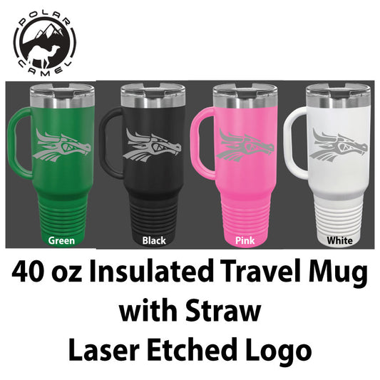 40 oz Travel Mug w/ Straw