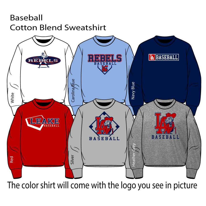 BASEBALL - Cotton Blend Crewneck Sweatshirt