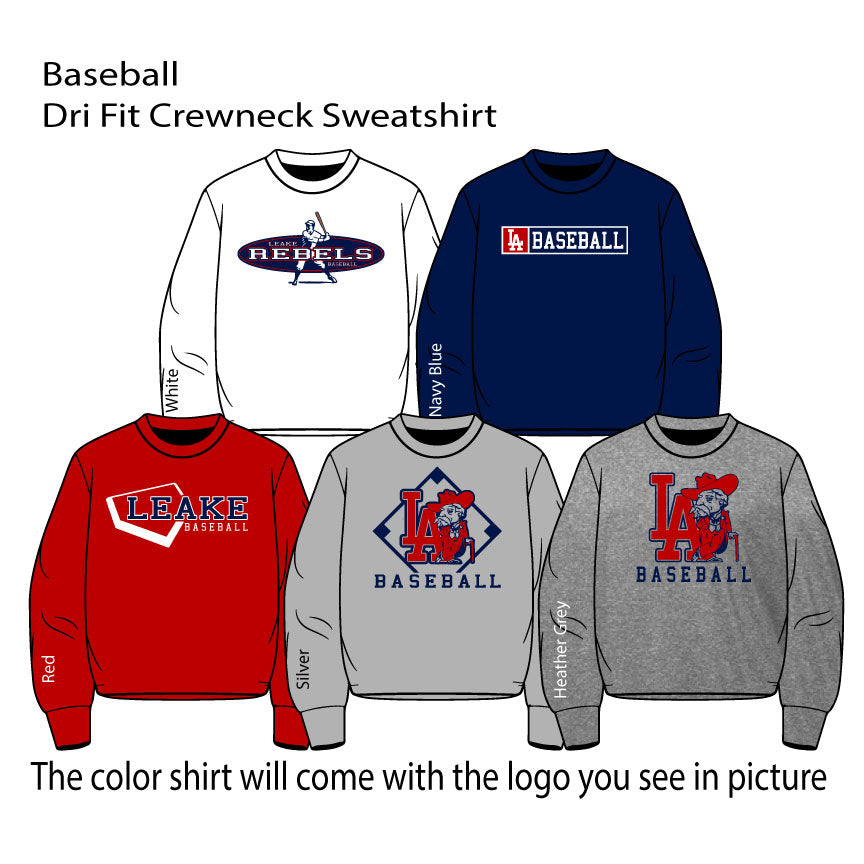 BASEBALL - Dri Fit Crewneck Sweatshirt