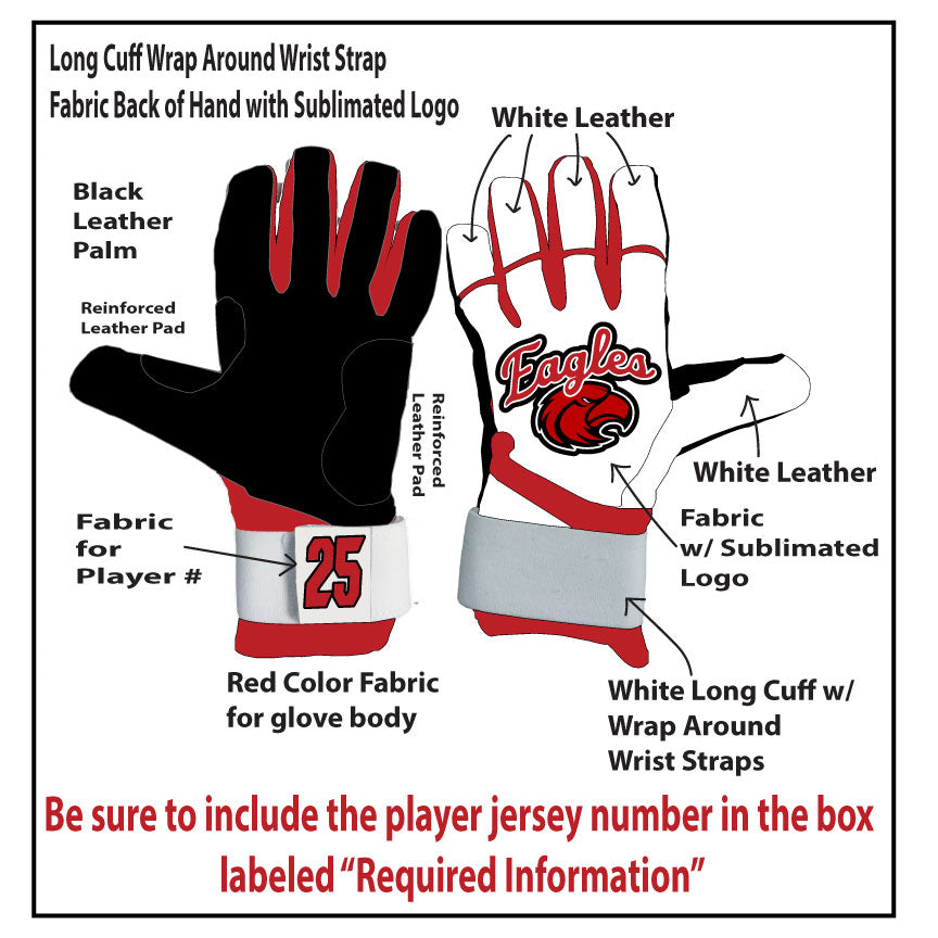 Long Cuff Batting Gloves