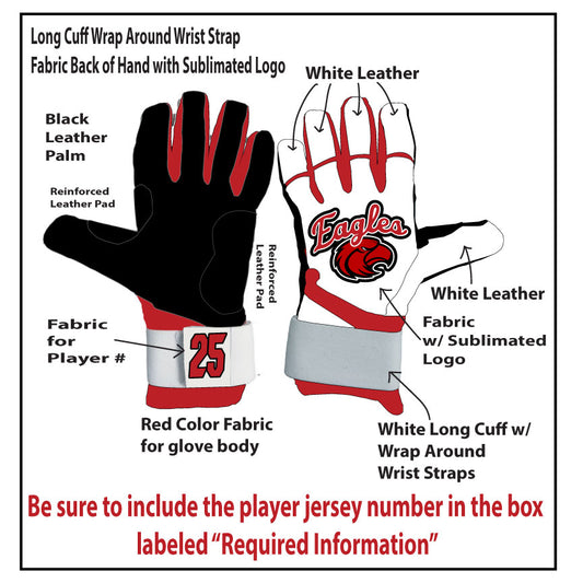 Long Cuff Batting Gloves