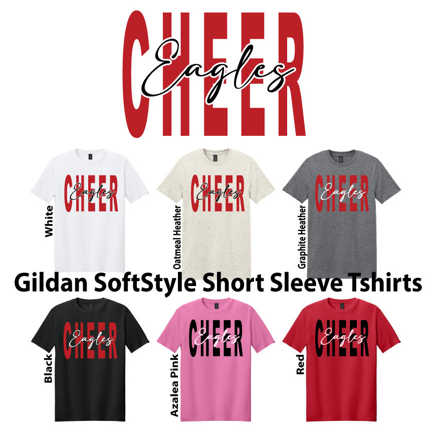 Cotton SS - Big Cheer with Eagles Script Logo