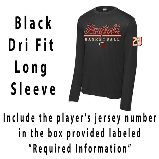 Black Dri Fit Long Sleeve TShirt