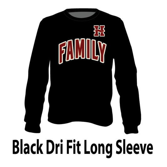 Black Dri Fit Long Sleeve T-Shirt
