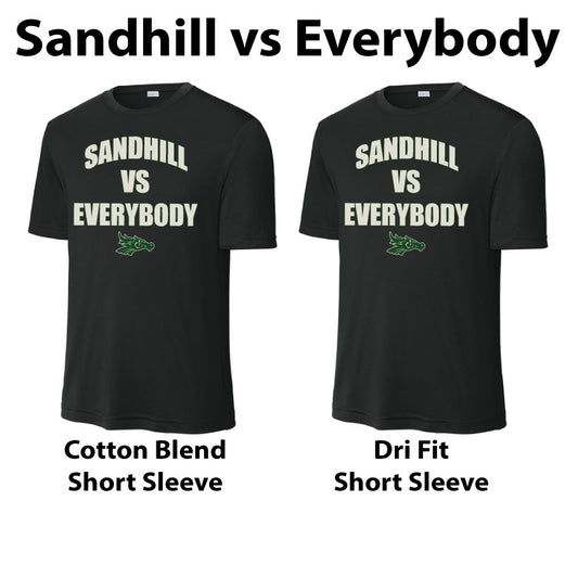 Sandhill vs Everybody - Black Short Sleeve Tshirt