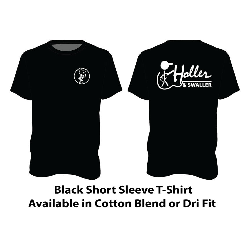 Black Cotton Blend Short Sleeve T-Shirt