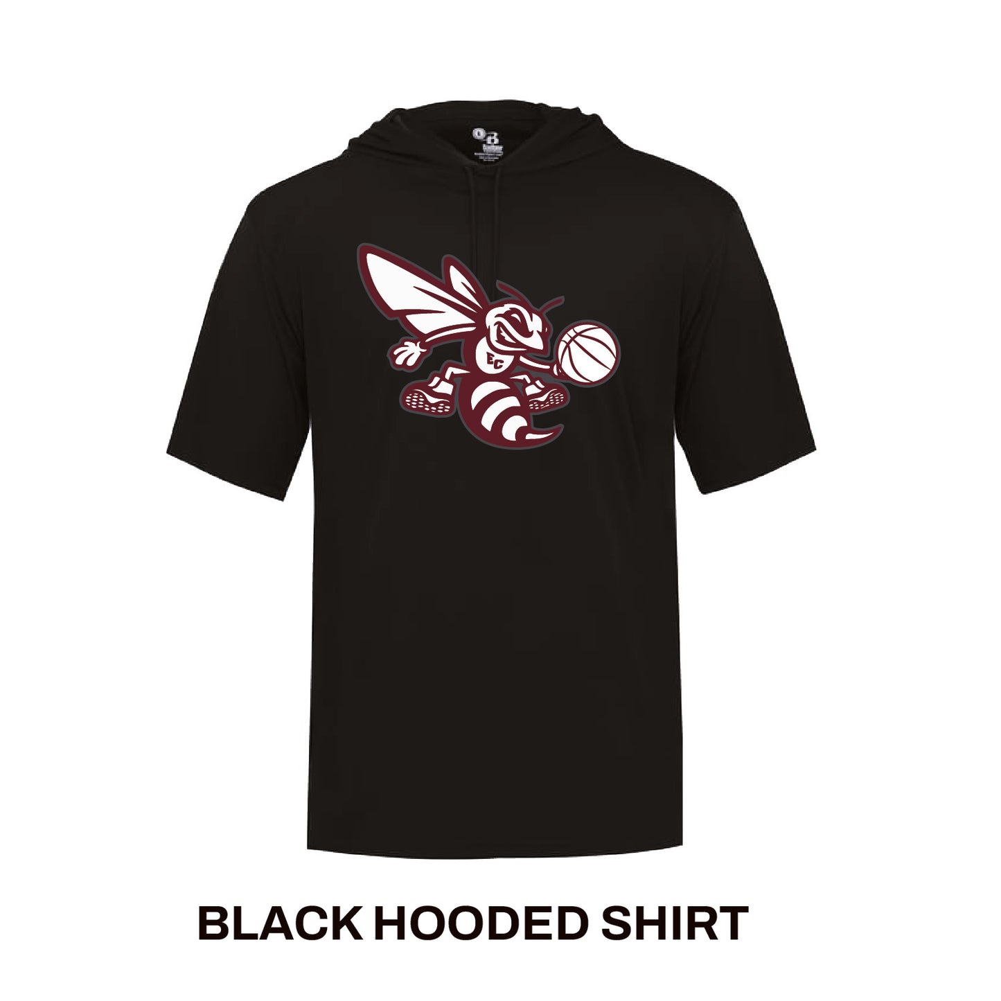 Black Hooded Shirt
