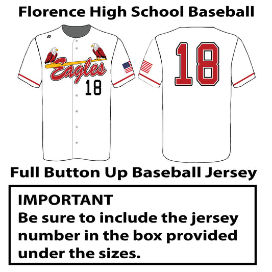 New WHITE Game Jersey - White Button Up Jersey