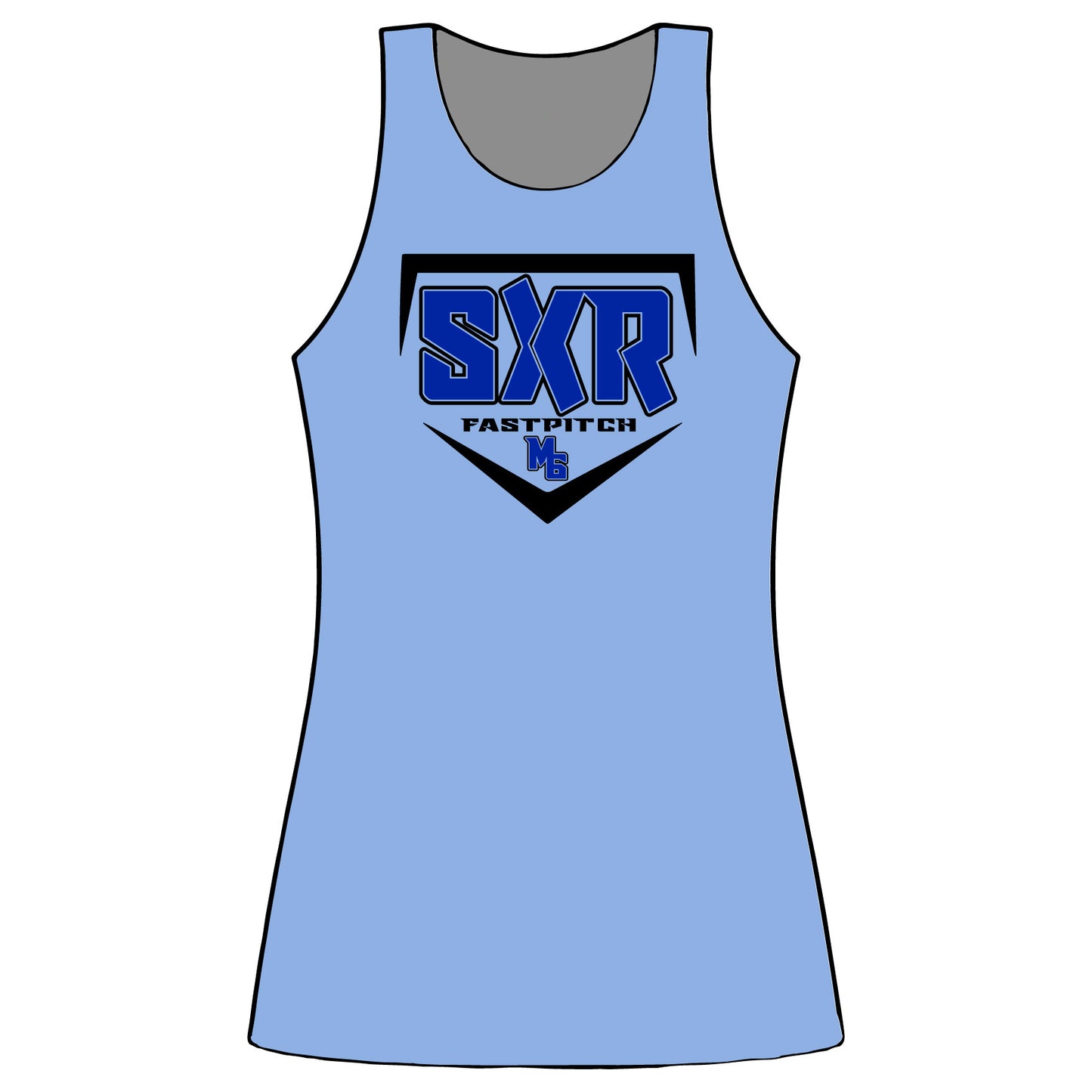 Carolina Blue Dri Fit Racerback Tank