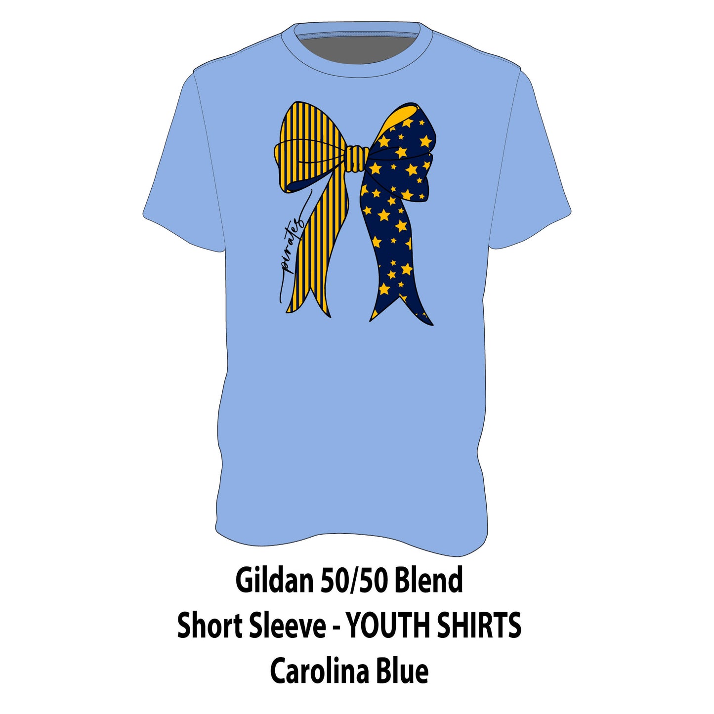 YOUTH- Carolina Blue Short Sleeve Shirts