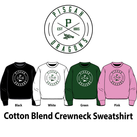 Circle Logo - Cotton Crewneck Sweatshirt