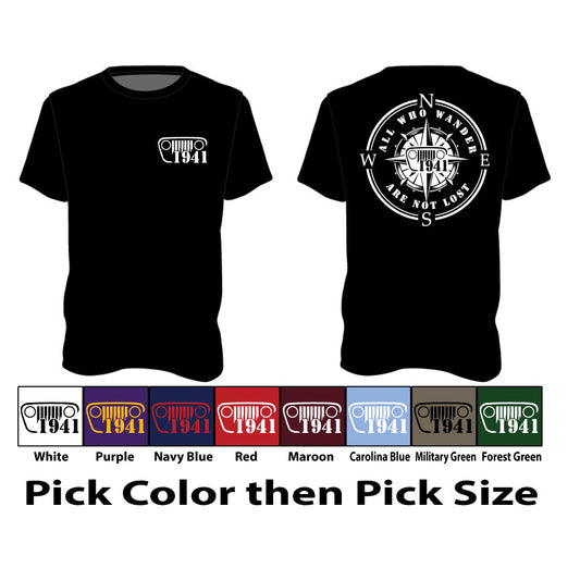 Wander Compass Logo - Short Sleeve TShirt