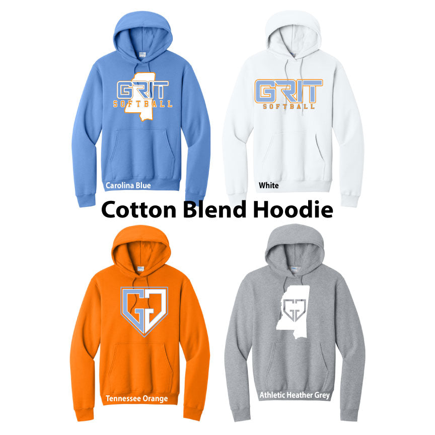 Cotton Blend Fleece Hoodie