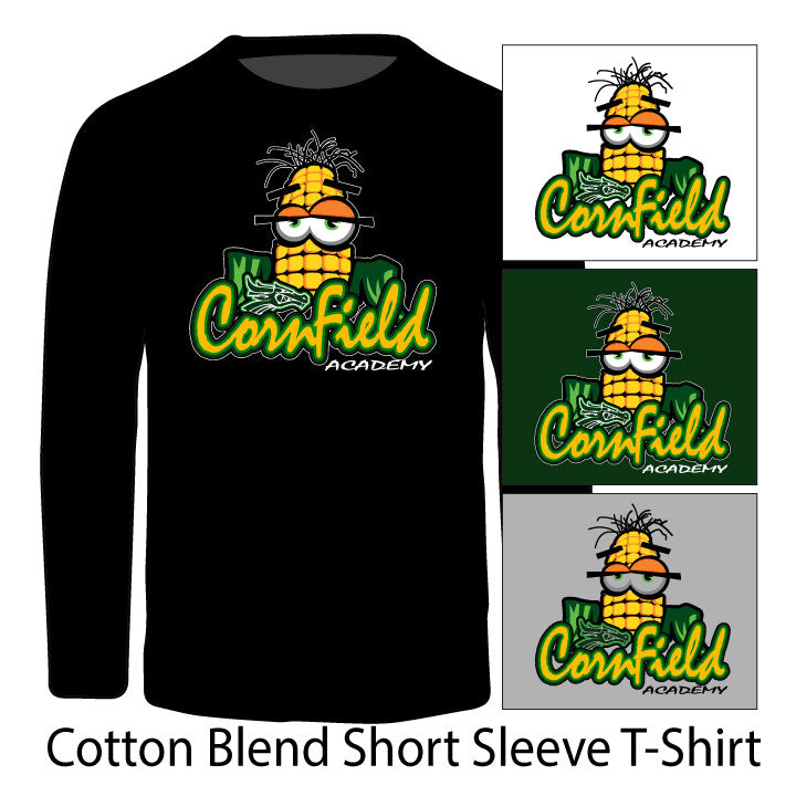 Cornfield Academy - Cotton Blend Long Sleeve T-Shirt