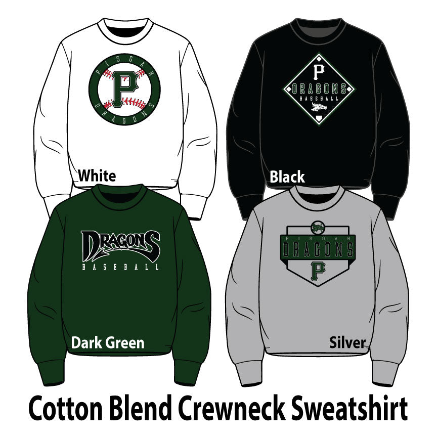 Cotton Blend Crewneck Sweatshirt