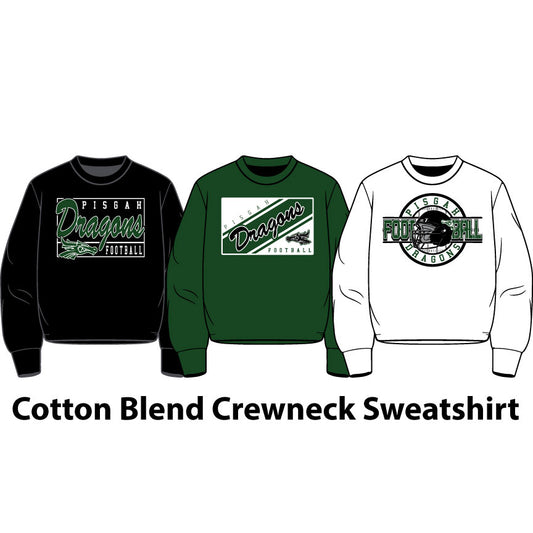 Cotton Blend Crewneck Sweatshirt