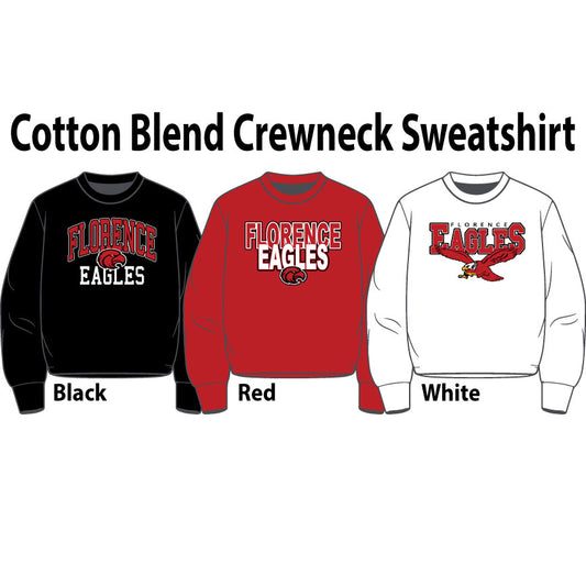 Cotton Blend Crewneck Sweatshirt