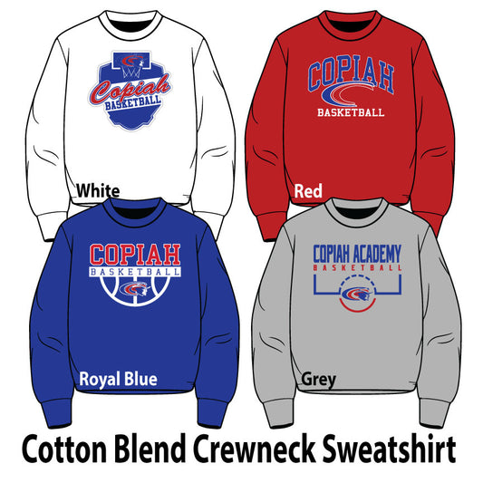 Cotton Blend Crewneck Sweatshirt