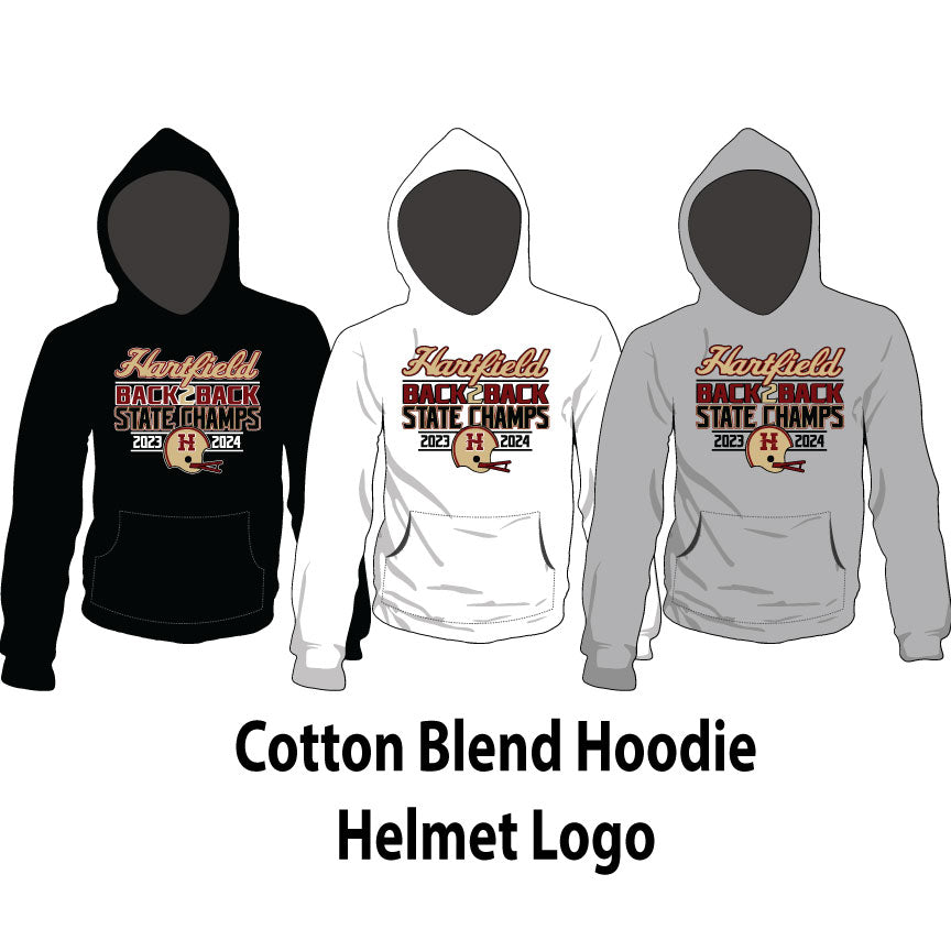 Cotton Blend Hoodie - Helmet Logo