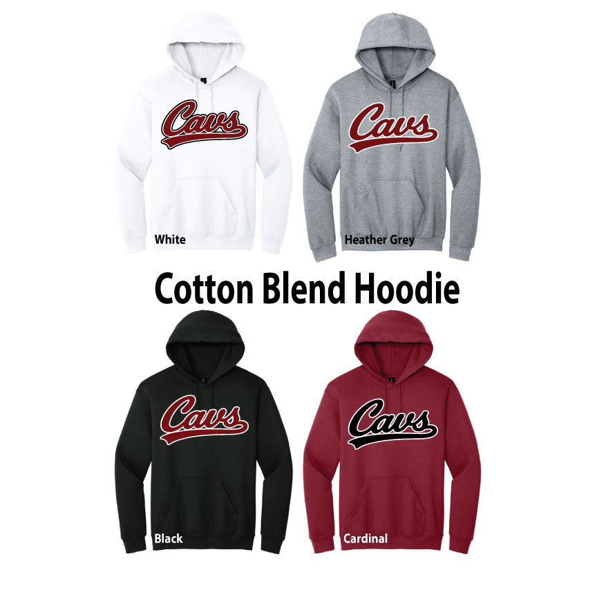 Cotton Blend Hoodie / Cavs Script Logo