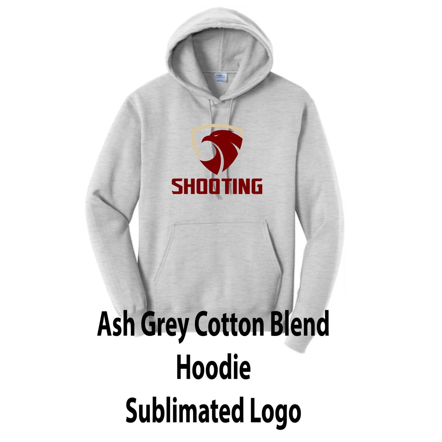 Ash Grey Cotton Blend Hoodie